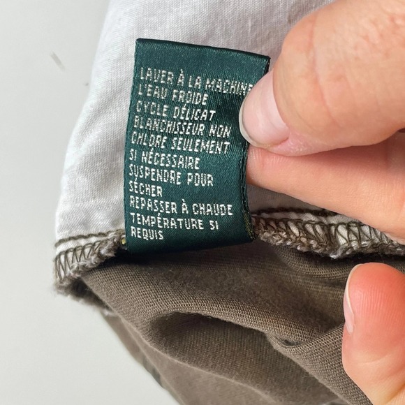 Lauren Ralph Lauren Straight Leg Trouser Pants Womens 12 Brown Mid Rise Pockets - Picture 2 of 11